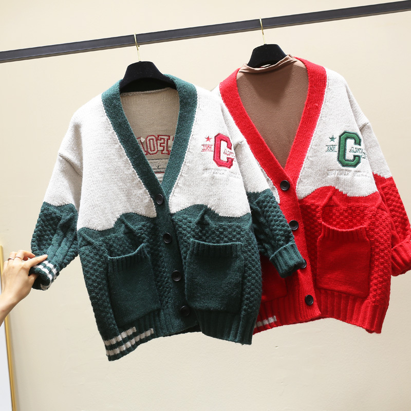 Title 7, Net Red Twist Cardigan Pullover Lazy Style Neue...