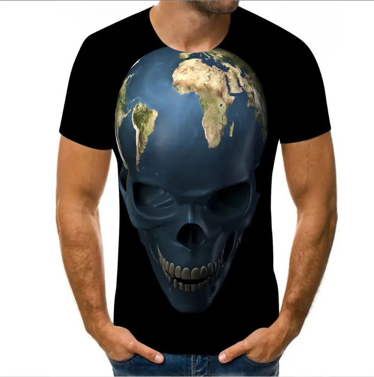 Fashion Casual Digital Printing Short-sleeved T-shirt