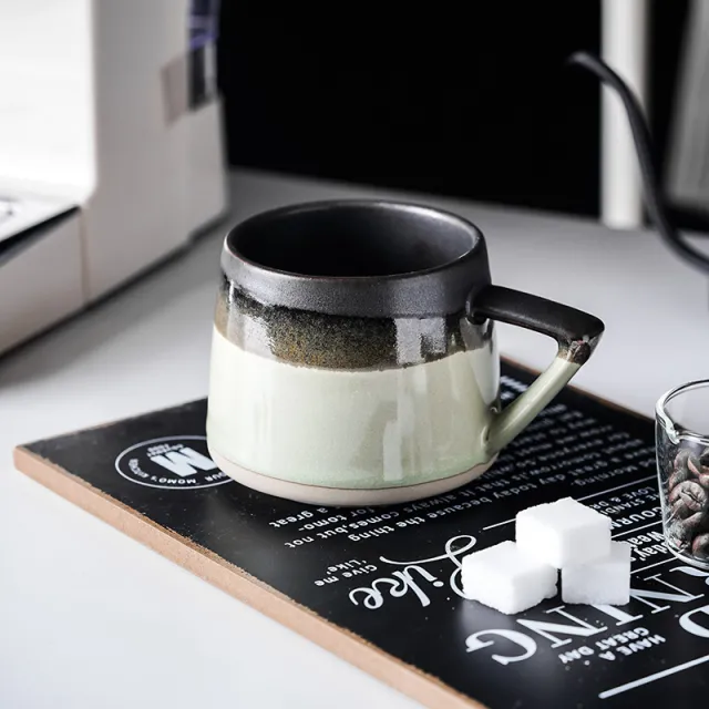 Stoneware Retro Simple Ceramic Cup Creative Set Home Green - Shop at LoveMi