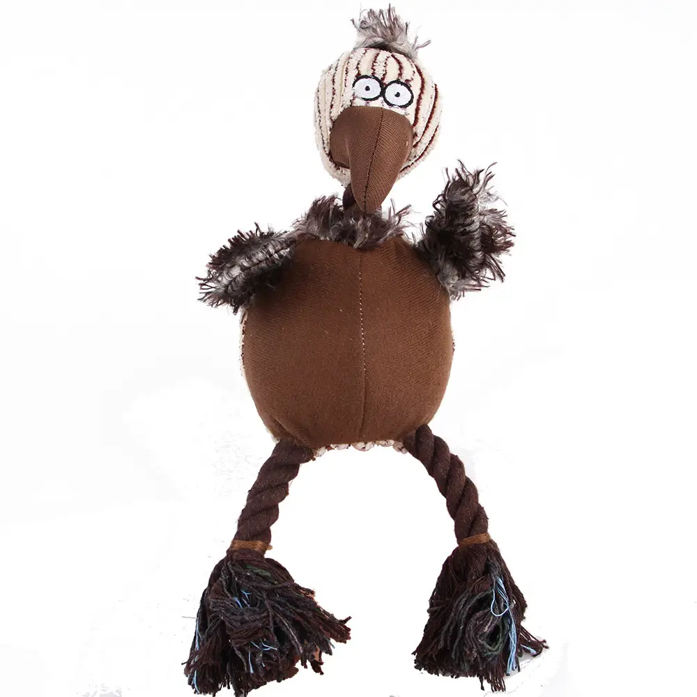 Pet Plush Molar Teeth Resistant To Bite And Sound Dog Cartoon Bird Sounding Toy