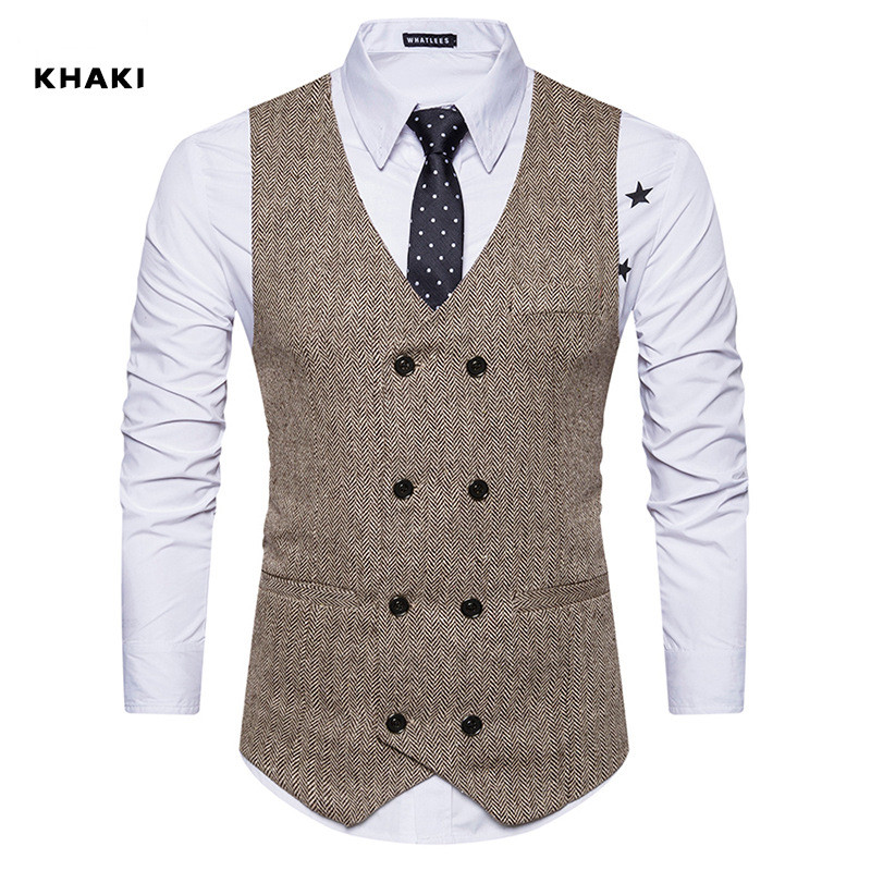 Title 4, Gilet croisé en laine pour homme