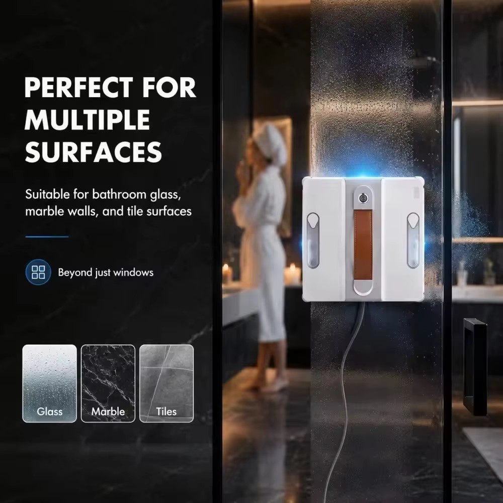 3500PA Smart Window Cleaning Robot Dual Water Spray Anti-Fall For Glass — image 10