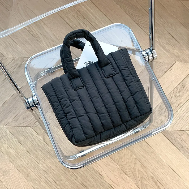 Women's Fashion Casual Solid Colour Single Shoulder Handbag - Black