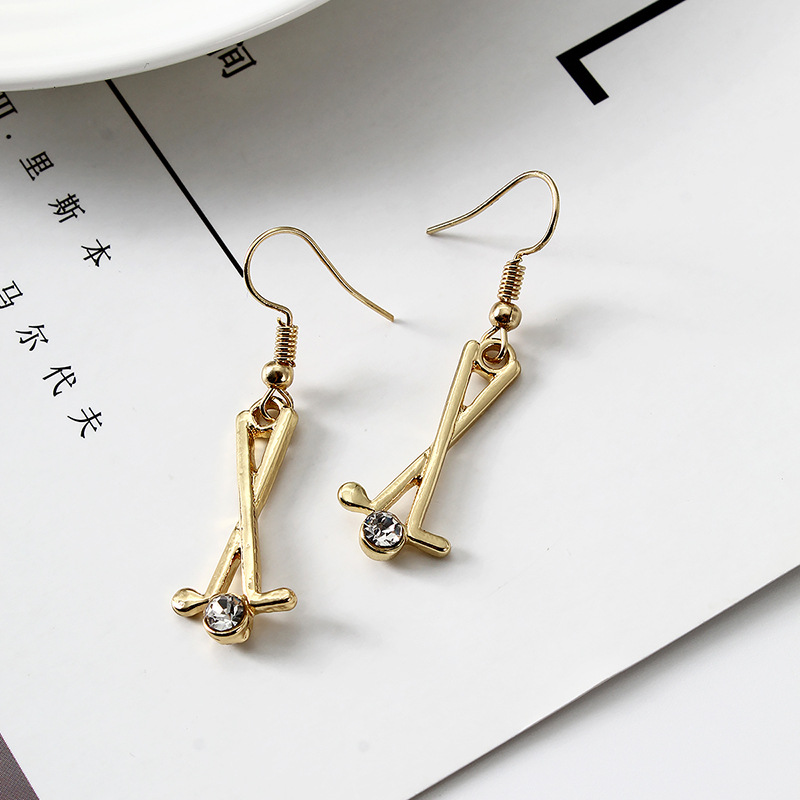 Earrings High Cold Cross Letter Type Ear Hooks