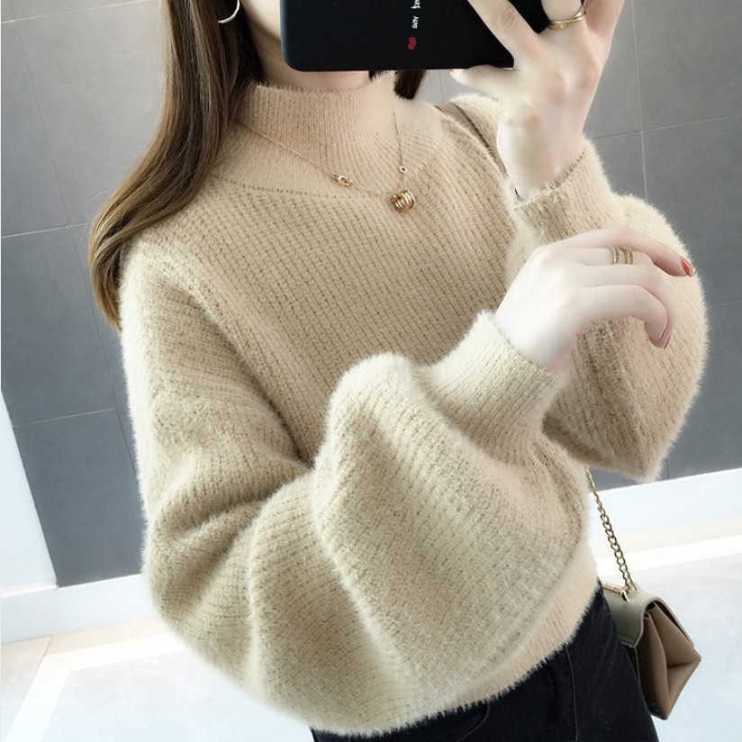 Title 1, Autumn And Winter Lantern Sleeves Loose Sweater