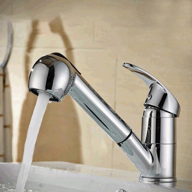 360 Kitchen Tap Sink Mixer Taps Pull Out Spout Spray Single Lever Modern Mono