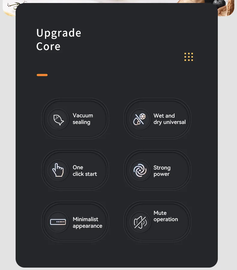 Automatic Vacuum Sealer, Vacuum Packing Machine, Household Food Preservation Bag Sealer, Small-Sized Compression Sealing Machine