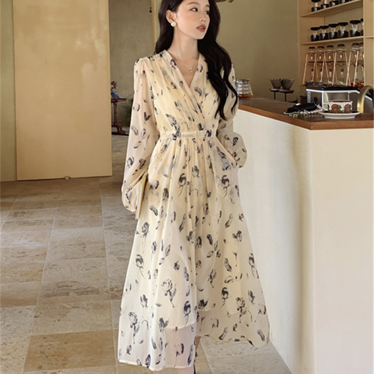 Floral Puff-Sleeve Maxi Dress, picture 2 of 6