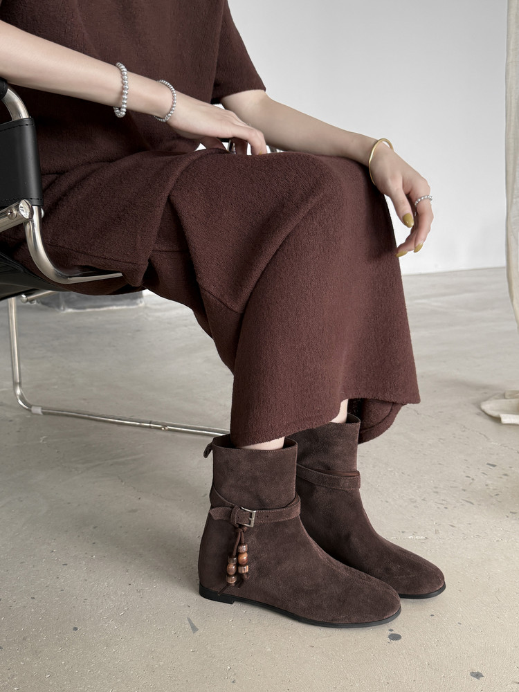 Faux Suede Ankle Boots, picture 4 of 5
