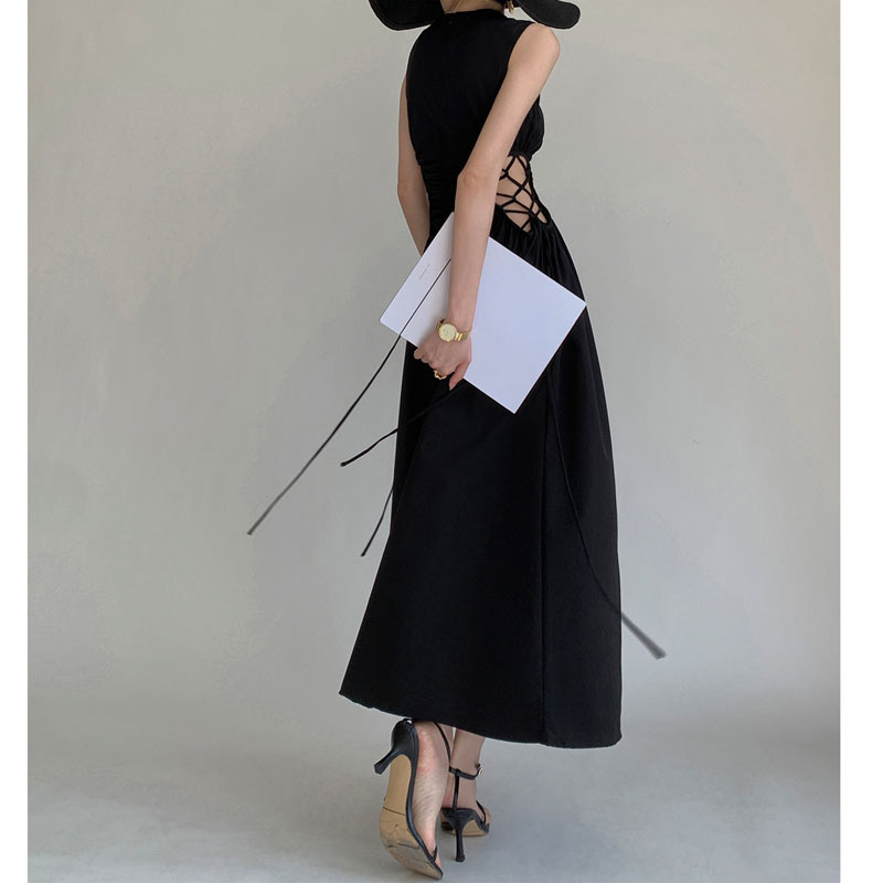 Cutout Lace-Up Sleeveless Dress, picture 4 of 5