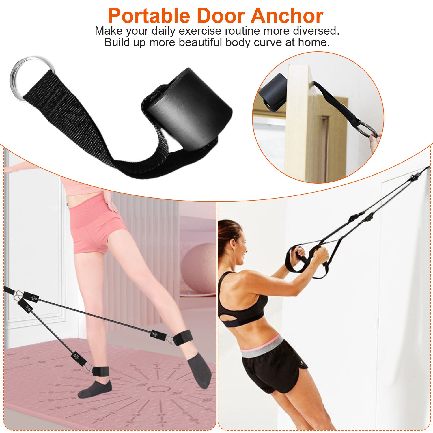100LBS OR 180LBS Band Options - 1Pc Pilates Bar Kit Multifunctional Pilates Yoga Toning Bar Full Body Exercise Equipment Set For Beginners Intermediates Professionals 4 Elastic Resistance Bands — foto 19