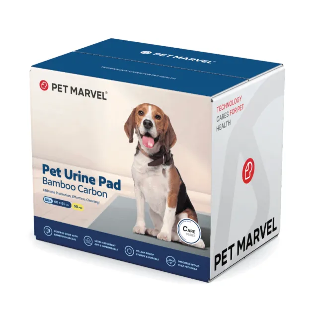 PETMARVEL Disposable Charcoal Puppy Pads Odor Control 24x24 Inches 50Pcs - Shop at LoveMi