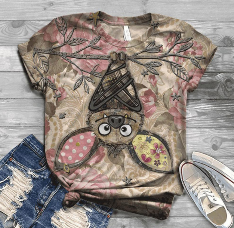 Halloween Retro Print T-shirt With The Same Style For Men And Women