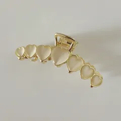 Temperament Large Metal Catch Clip Fashion Wild Shark Hairpin Hairpin - Small Love Model - View 1