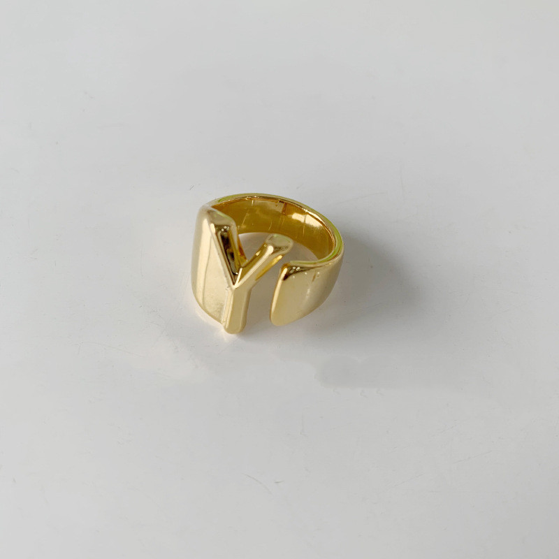Letters Sterling Silver Custom Ring Female Index Finger