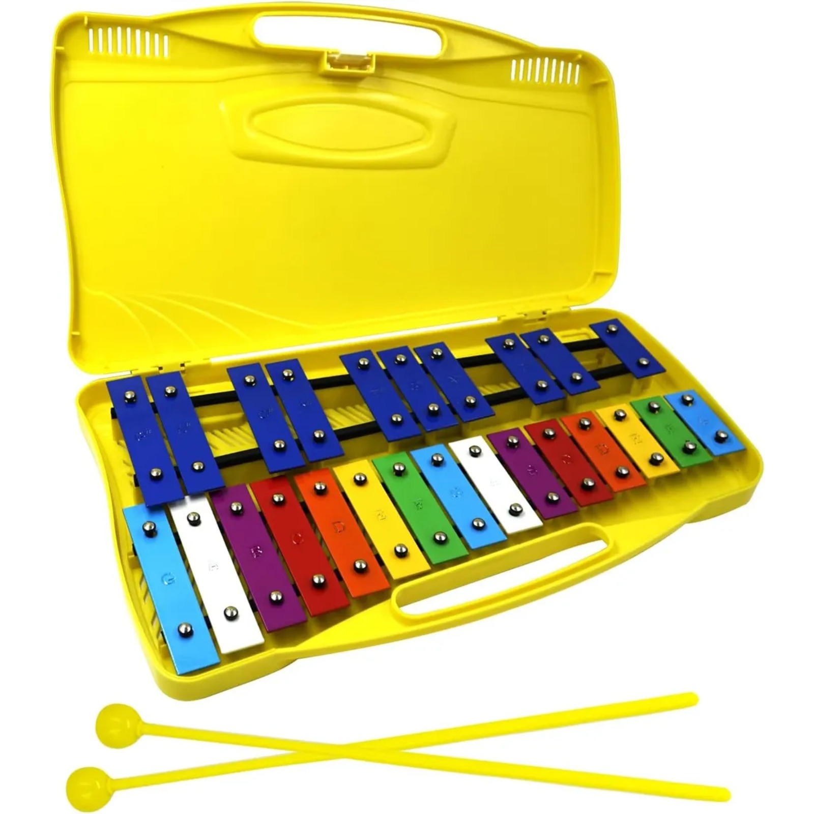 25 Notes Glockenspiel Xylophone, Percussion Instrument With Hard Case And Safe — image 2