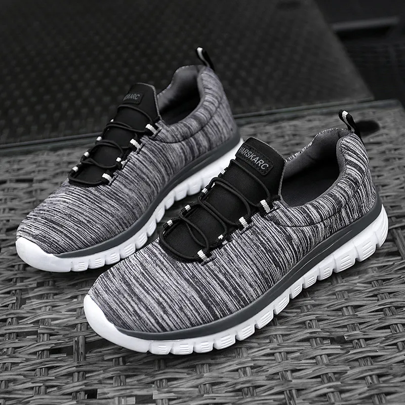 Women's Lightweight Sports Fashion Single Net Casual Shoes - Black