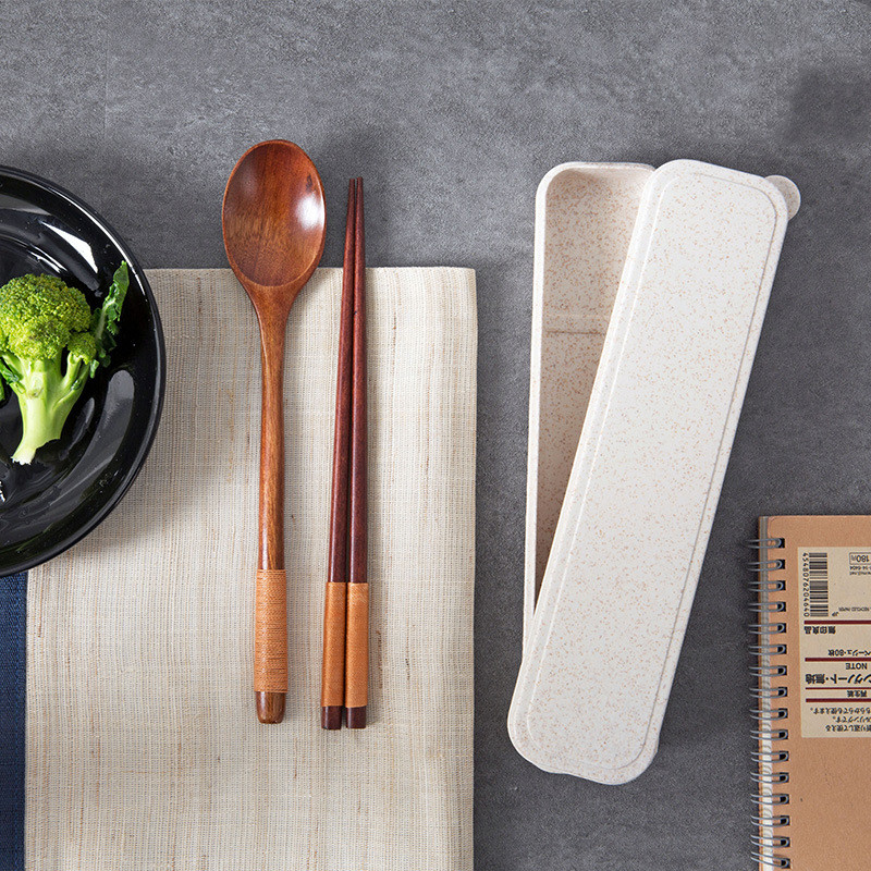 Title 2, Portable Take-out Wooden Spoon And Chopstick St...