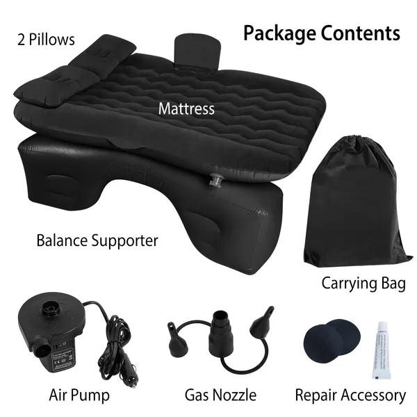 Car Air Mattress Bed Inflation Car Mattress Bed Portable Travel Camping Sleep... 3
