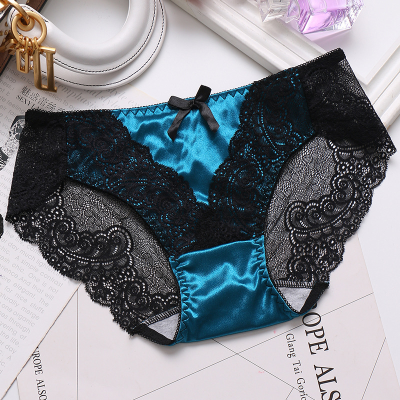 Title 5, Hollow Transparent Lace Sexy Mid-waist Seamless...