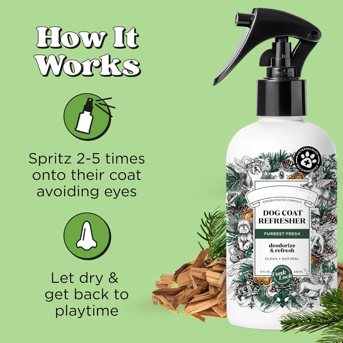 Spray désodorisant furrest fresh pour chien – Image 2