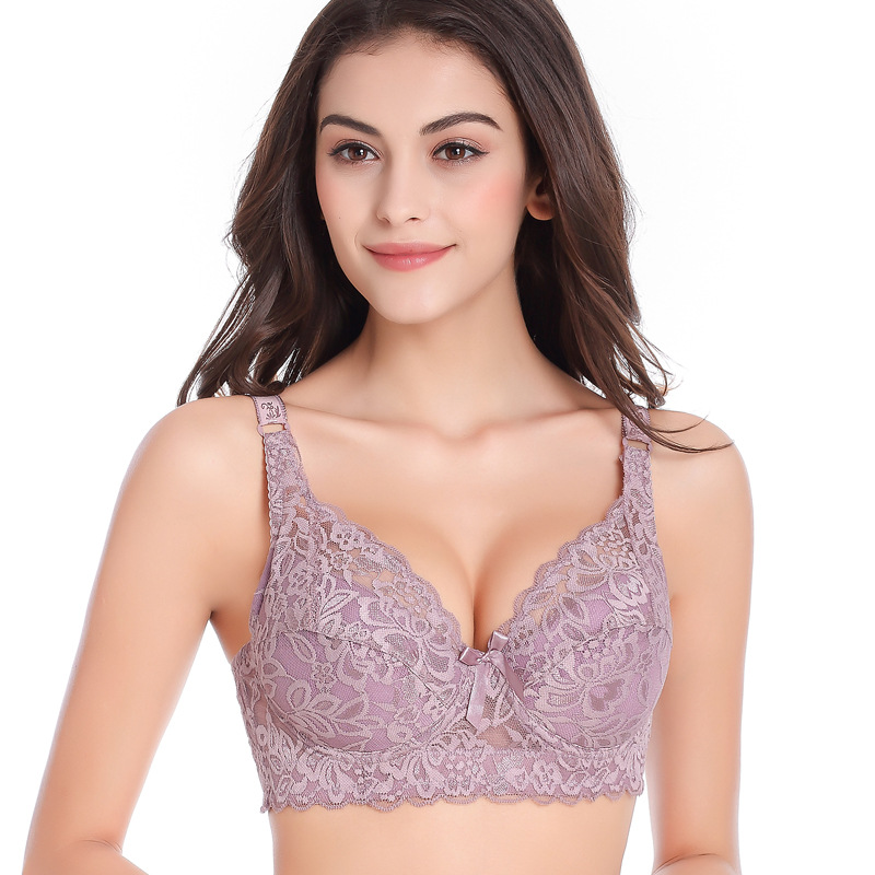 Women's Adjustable Lace Bra Without Steel Ring