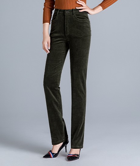 Title 10, Damen High Waist Cordhose für Freizeit, bequeme...