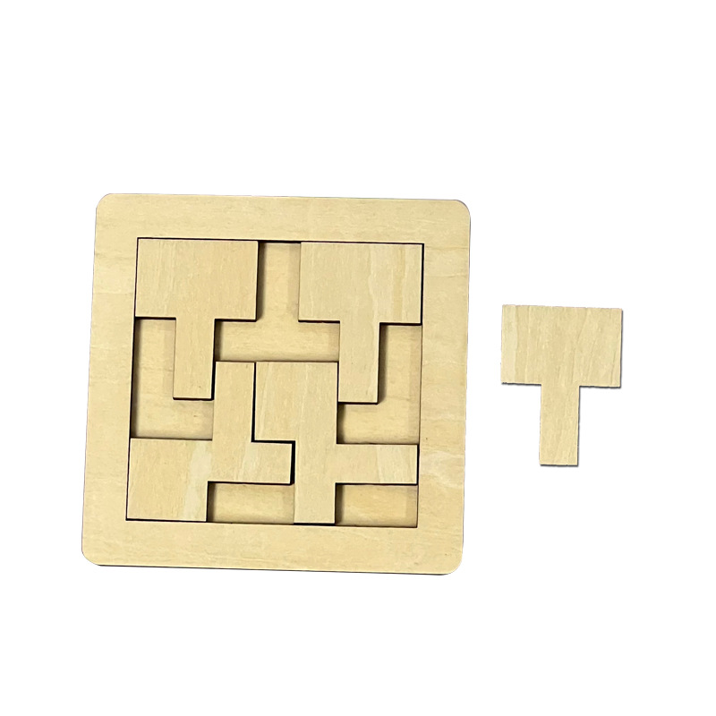 5pieces of irregular puzzle