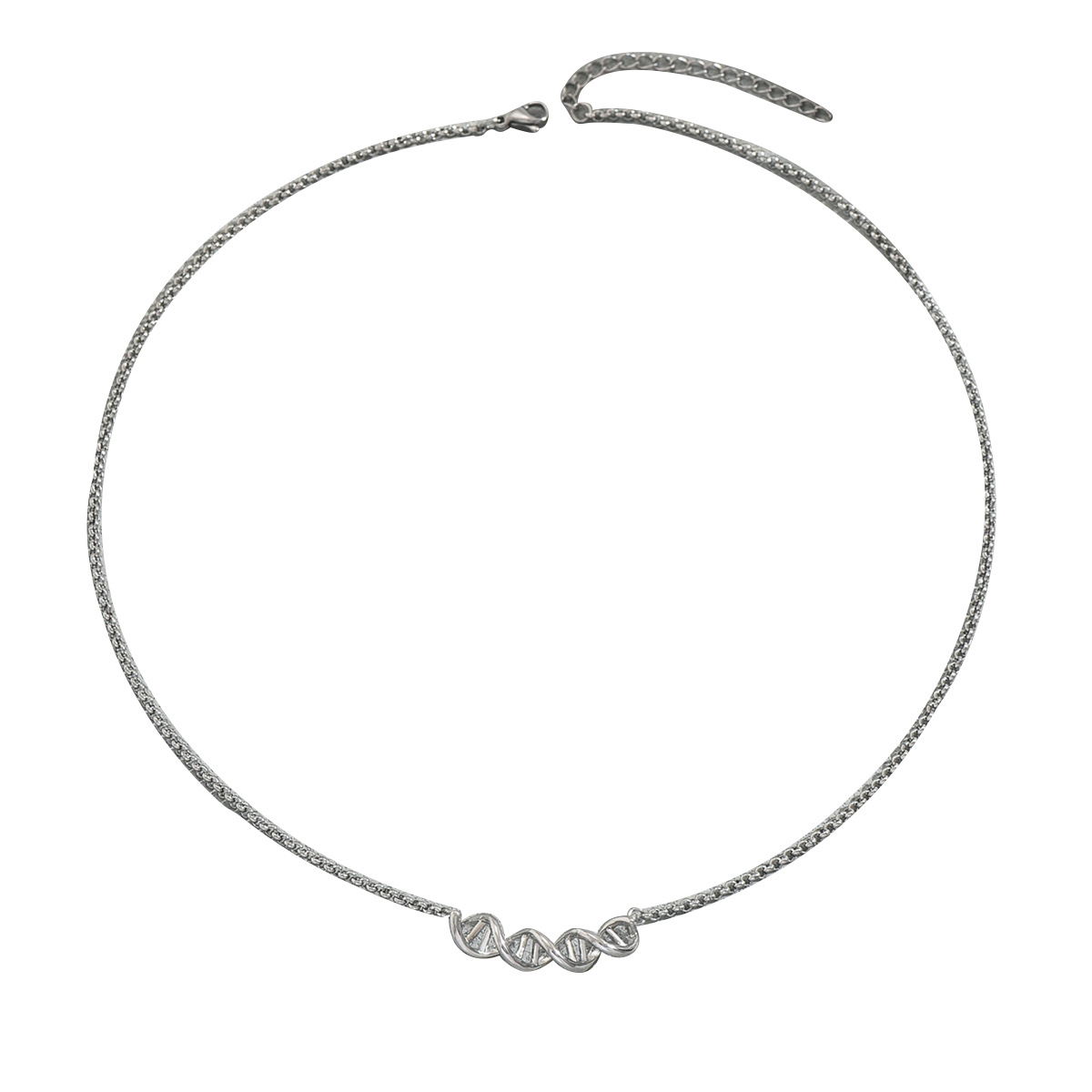 Cross-border European American Vintage Women Necklace, Unique Twisted Metal Design Long Pendant Chain, Versatile Fashion Neck Jewelry For Ladies