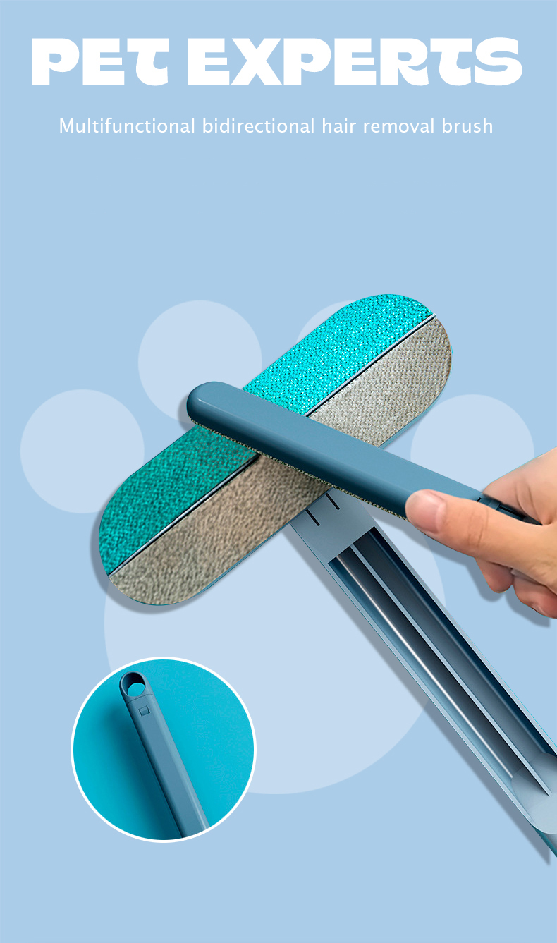 2 Brosses Anti-poils D'animaux 4 En 1 - Long Manche, Réutilisables, Pour Canapé, Tapis, Vêtements, Literie