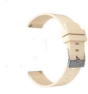 Gold silicone strap