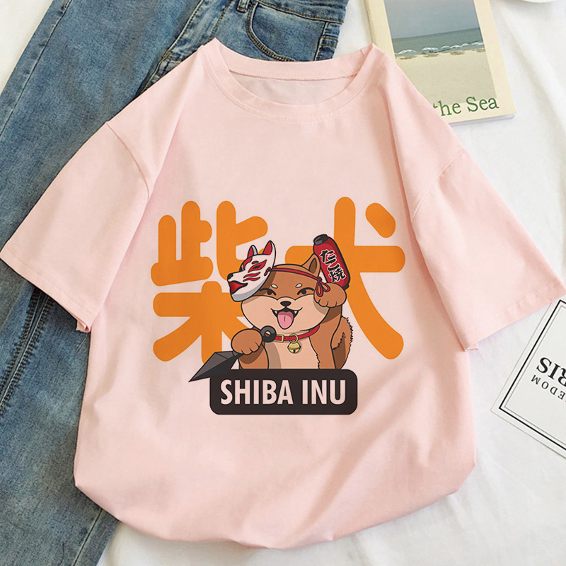 Cat Kawaii Cartoon Pattern T shirt Women H - Shop at LoveMi