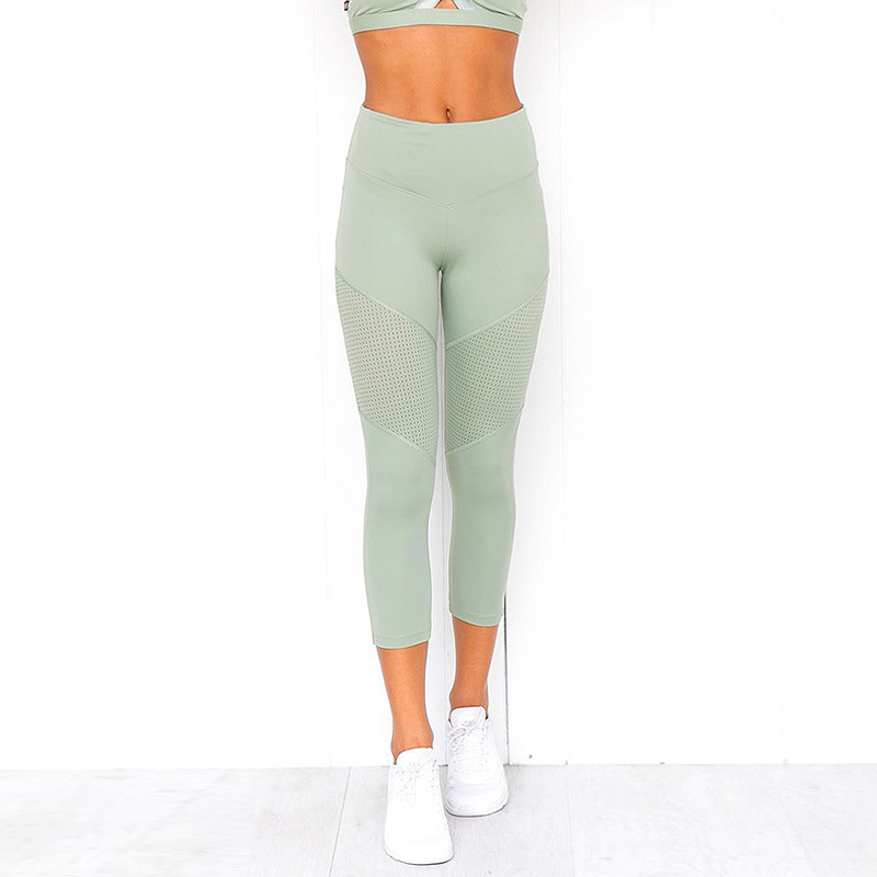 Title 2, Yoga legging met pure kleur stiksels voor comfo...