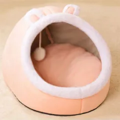 Four Seasons Universal Cat Semi-enclosed House Villa - Pink Bunny L - View 1