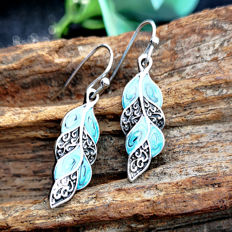 Fashion Ethnic Style Creative Peacock Feather Earrings
