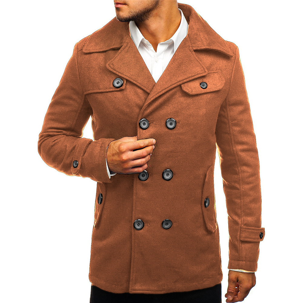 Title 2, Manteau décontracté croisé pour homme, coupe aj...