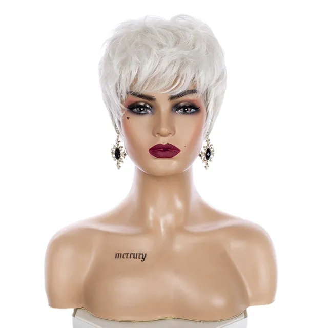 Chemical Fiber High Temperature Silk Pure White Grandma Wig White - Shop at LoveMi