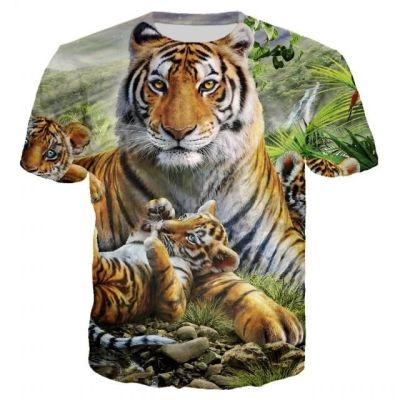 Title 2, Camiseta Fashion Animal 3D estampada manga curt...