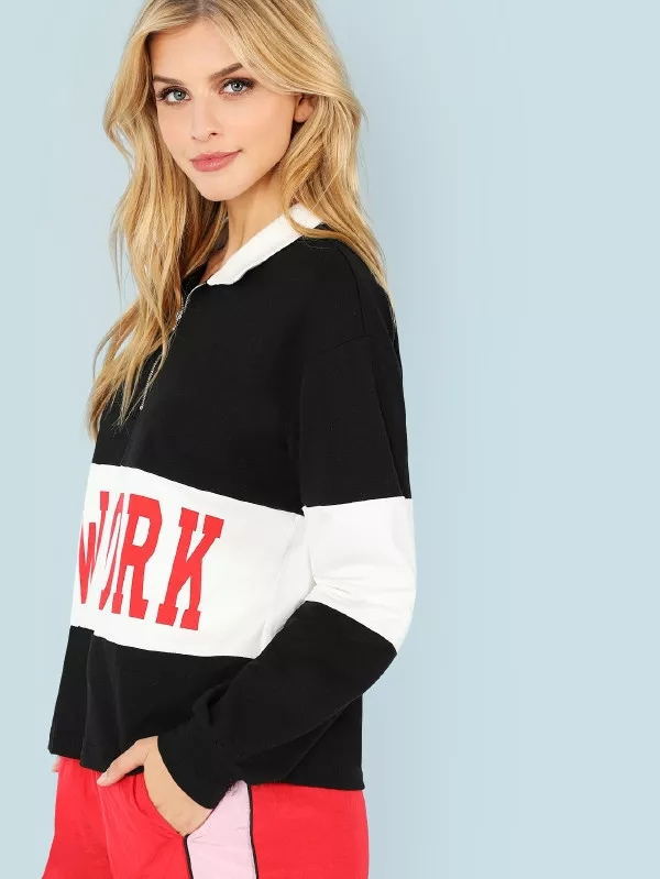 Title 4, Printed black and white contrast sweater