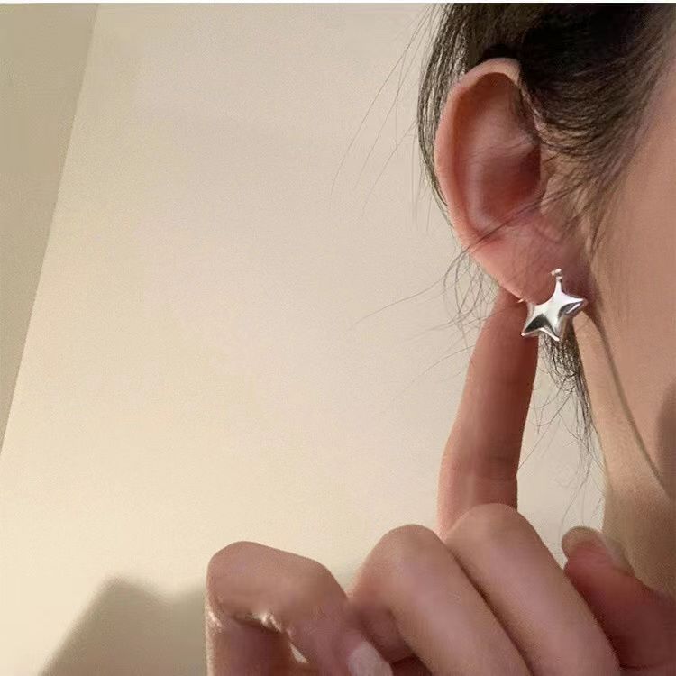 Title 4, Womens Fashion Temperament Pentagram Shape Ear...