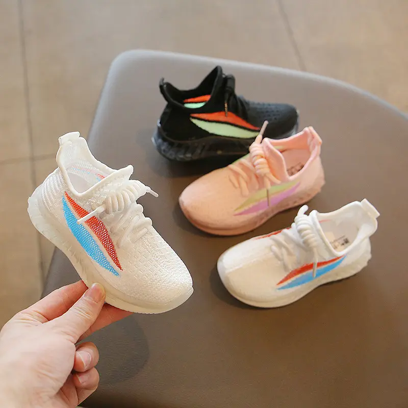 Children's Sports Shoes Coconut Flying Woven Breathable