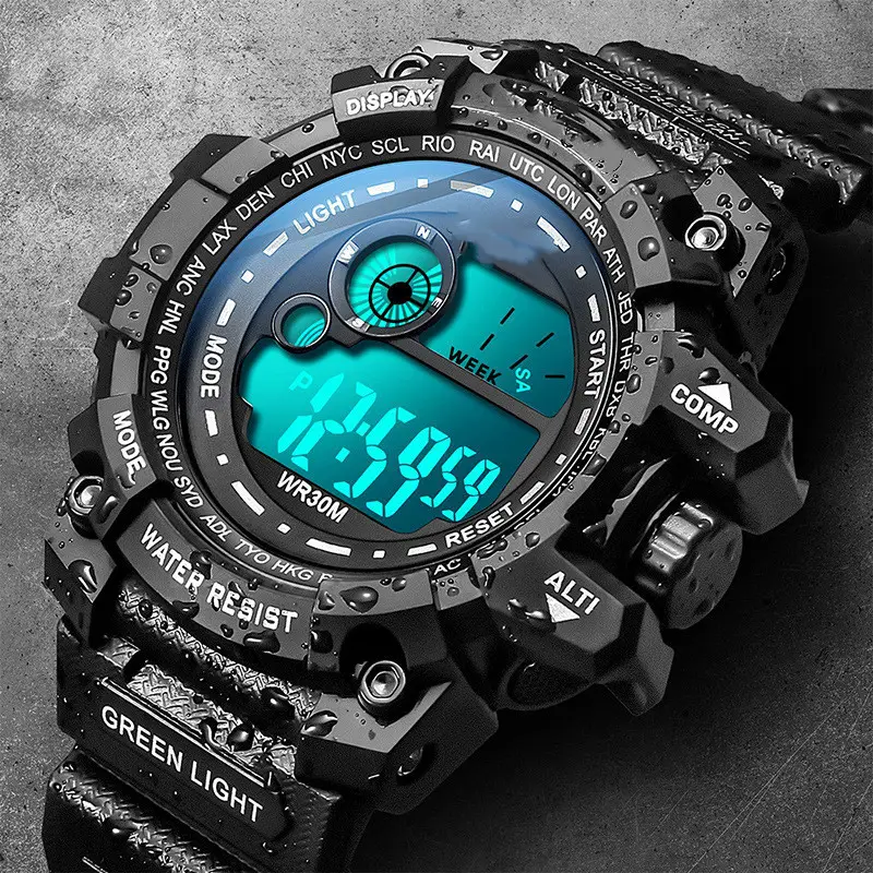 Waterproof Luminous Digital Display Men's And Women's
