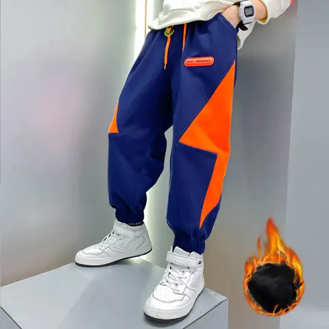 Fashion Big Boys and Girls All-in-one Fleece Trousers