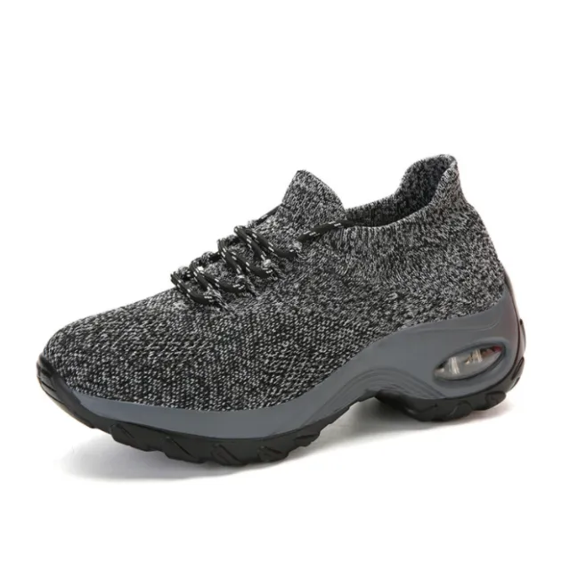 Women's Flying Socks Casual Running Shoes Grey - Shop at LoveMi