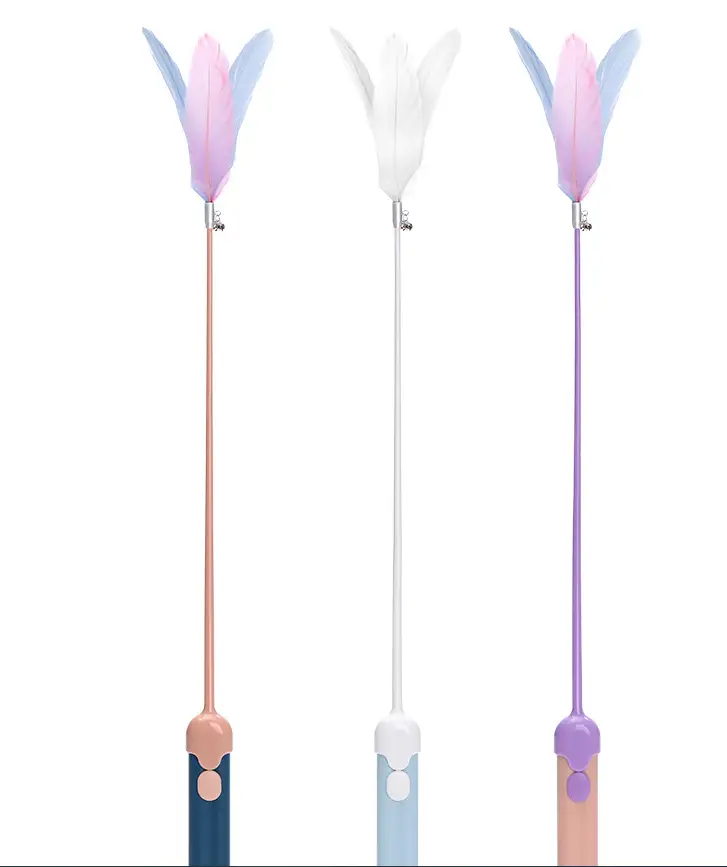 New Pet Cat Toy Products Feather Teasing Stick