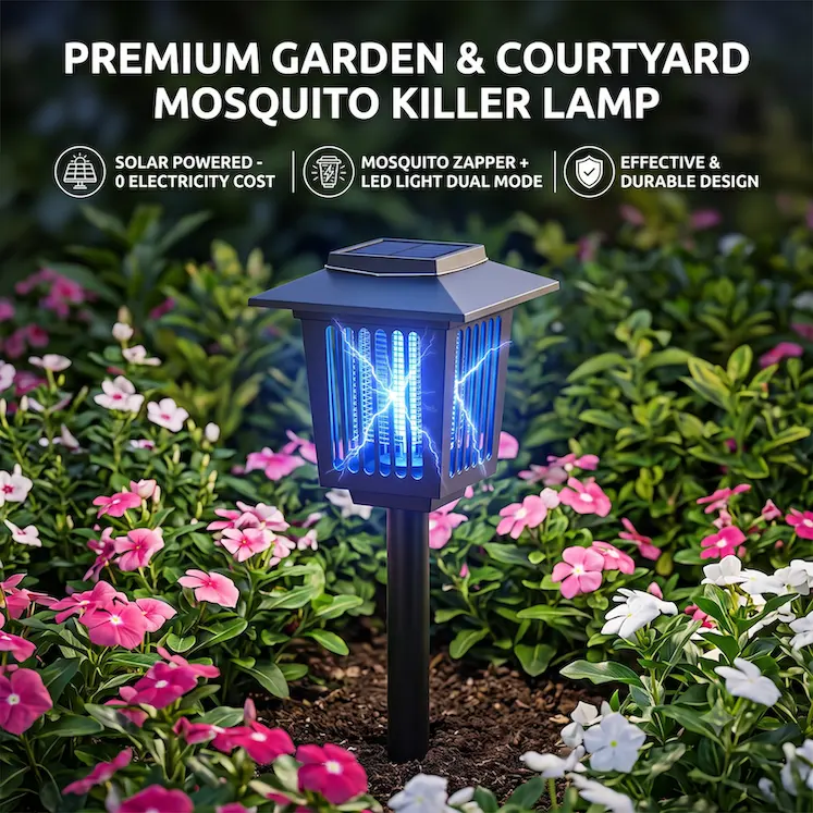 Plug-in Solar Mosquito Killer Lamp, Outdoor LED