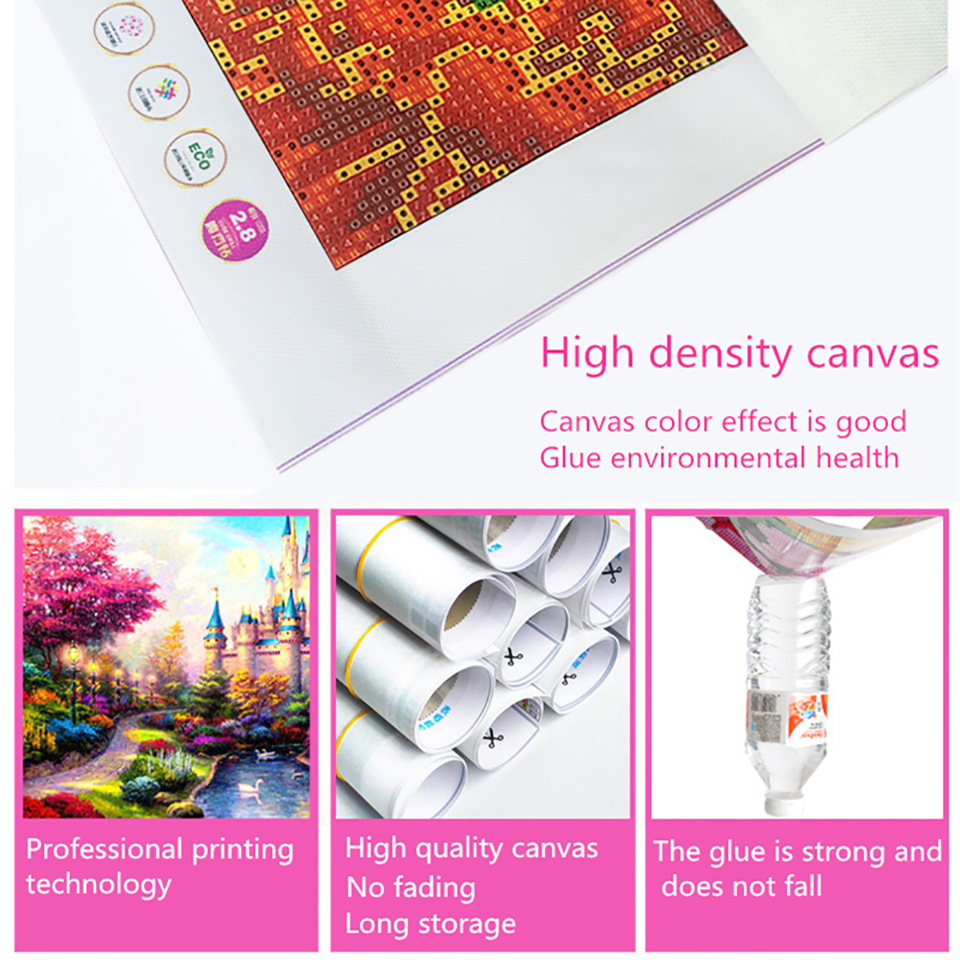 Embroidered Anemone Plant Bud Full Square 3D Rhinestone Mosaic Set