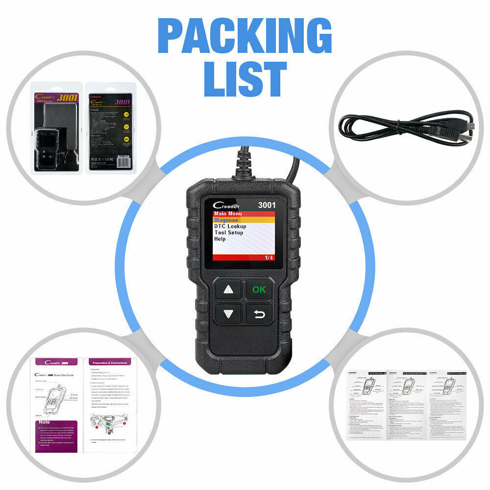 Engine Fault Error Diagnostic Scanner OBD2 Code Reader Reset Tool Multi-Language — image 2