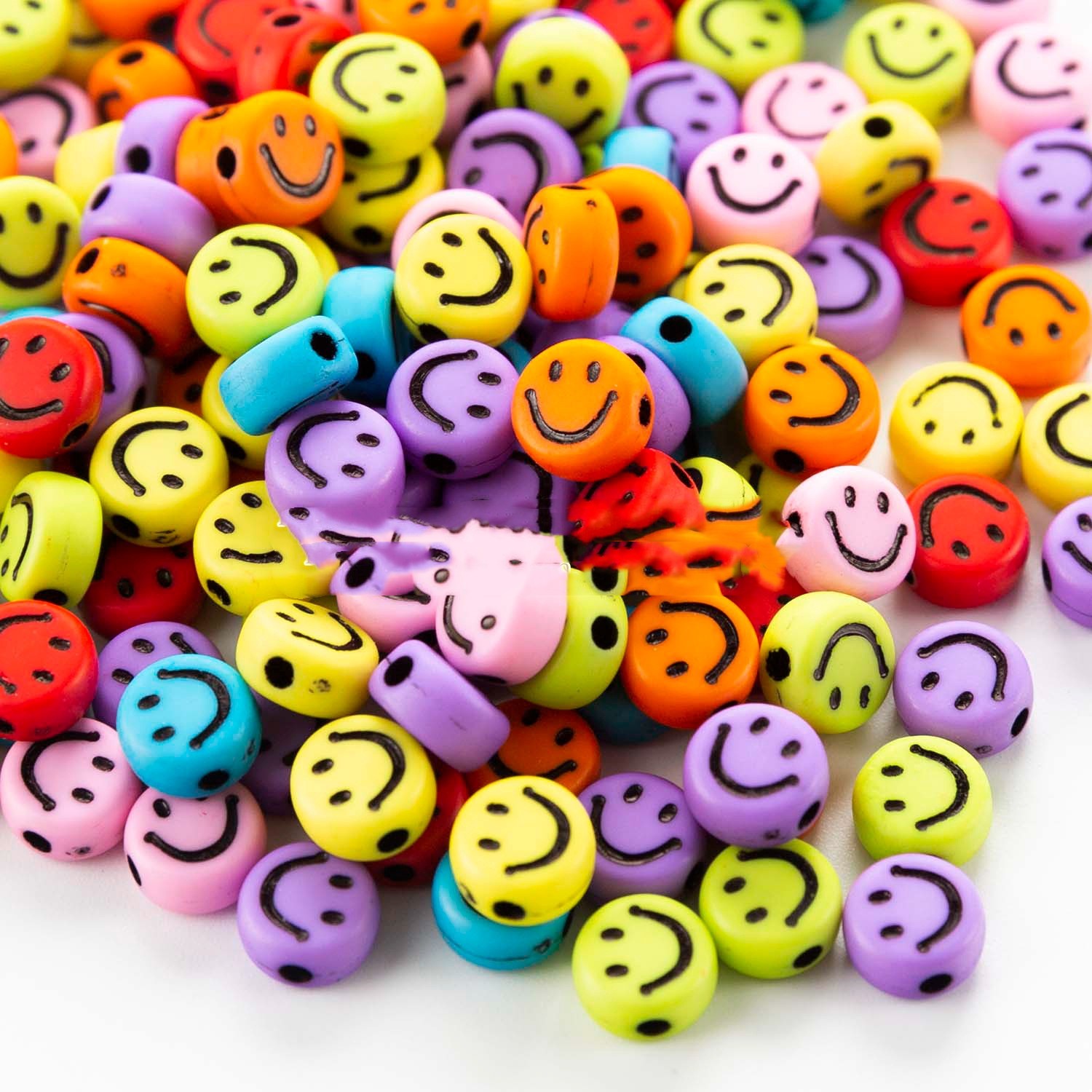 Title 6, Smiley Beads Plastic Beads Ornament Accessories...