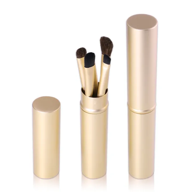 Soft Portable Brush Set With 5 Eyeshadow Brushes Gold - Shop at LoveMi